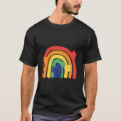 Rainbow Cats Lgbtq Kitty Fun Minimalistisch Cat T-Shirt (Vorderseite)
