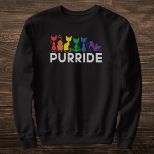 Rainbow Cats Purride LGBTQ Prix Sweatshirt