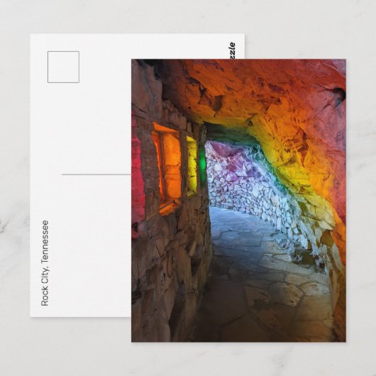 Rainbow Cave, Rock City Postkarte (Vorne/Hinten)
