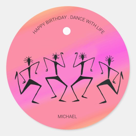 Rainbow Celebration Dance Sticker (Vorderseite)