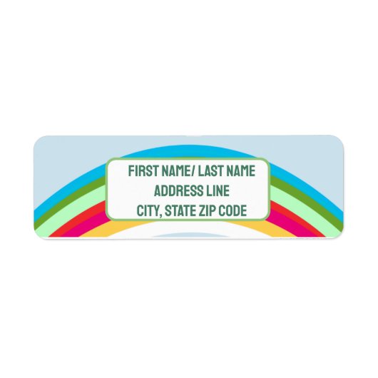 Rainbow Celebration Name Tag (Vorne)