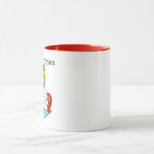 Rainbow Celestial Blue Moon & Stars Unicorn Tasse (Zentrum)