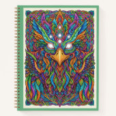 Rainbow Celestial Phoenix Zentangle Nooracle  Notizblock (Vorderseite)