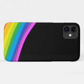 Rainbow Cell Phone Case mit schwarzem Hintergrund (Rückseite (Horizontal))
