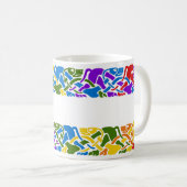 Rainbow Celtic Hounds Kaffeetasse (VorderseiteRechts)