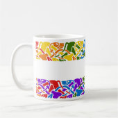 Rainbow Celtic Hounds Kaffeetasse (Links)