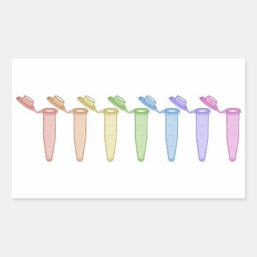Rainbow Centrifuge Tube Sticker (Vorderseite)