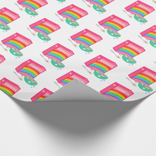 Rainbow Cereal Muster Geschenkpapier (Ecke)