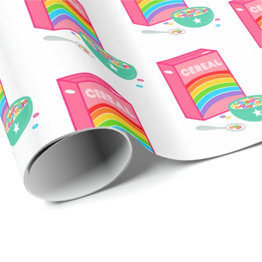 Rainbow Cereal Muster Geschenkpapier (Rolleneckpunkt)