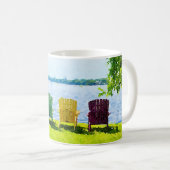 Rainbow Cfarbene Lakeside Adirondack Stühle Kaffeetasse (VorderseiteRechts)