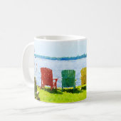 Rainbow Cfarbene Lakeside Adirondack Stühle Kaffeetasse (Vorderseite Links)
