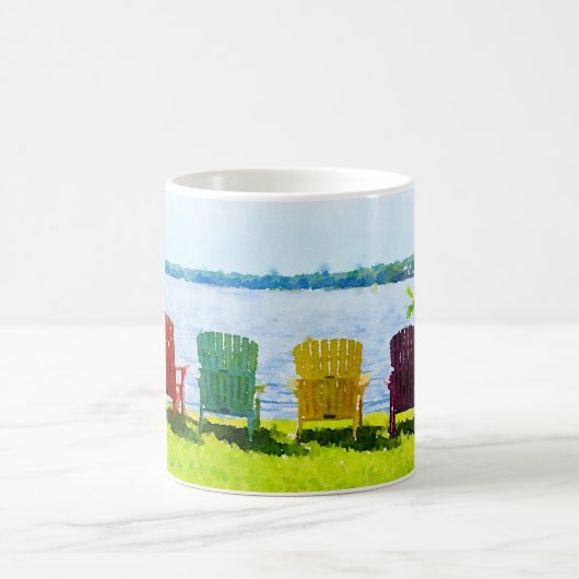 Rainbow Cfarbene Lakeside Adirondack Stühle Kaffeetasse (Mittel)