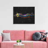 Rainbow Cfarbene Musiknoten Leinwand Art (Insitu (Wohnzimmer))