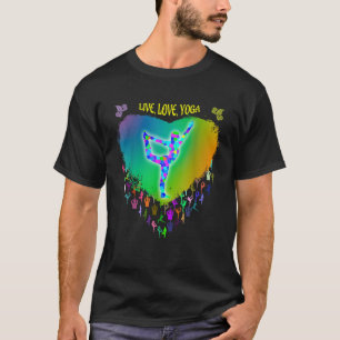Rainbow-Cfarbiges, gestanztes Glasmuster T Shirt