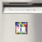Rainbow "Chai" Leben in Hebräisch Magnet (In Situ (Geschirrspüler))