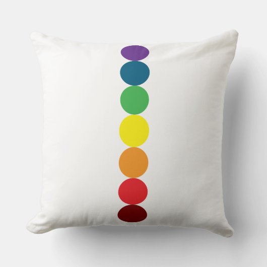 Rainbow Chakra Energy Cushion Cover Throw Pillow Kissen (Vorderseite)