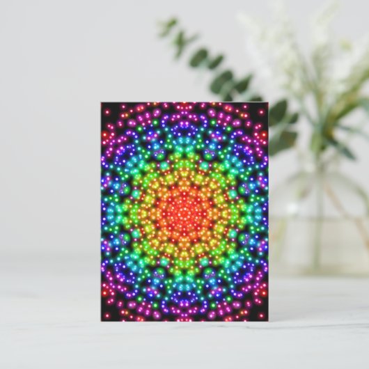 Rainbow Chakra Postkarte (Stehend Vorderseite)