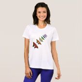 Rainbow Chakra-Schmetterlinge T-Shirt (Vorne ganz)
