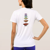 Rainbow Chakra-Schmetterlinge T-Shirt (Rückseite)