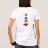 Rainbow Chakra-Schmetterlinge T-Shirt (Rückseite)