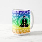 Rainbow Chakra Yoga Classic Tasse - Sacred Geometr (VorderseiteRechts)