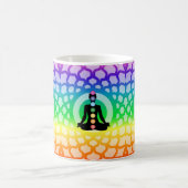 Rainbow Chakra Yoga Tasse - Sacred Geometry Art (Mittel)