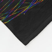 Rainbow Chakras Energy Field Black Fleecedecke (Ecke)