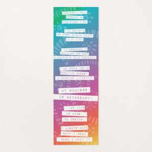 Rainbow Chakras Mindful Mantra Reiki Meditation Yogamatte