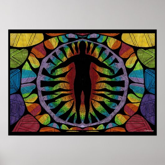 Rainbow Chakras Poster (Vorne)
