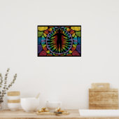 Rainbow Chakras Poster (Küche)
