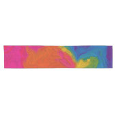 Rainbow Chalk Gradient Wirbel Kurzer Tischläufer (Horizontal)