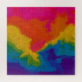 Rainbow Chalk Gradient Wirbel Puzzle (Horizontal)