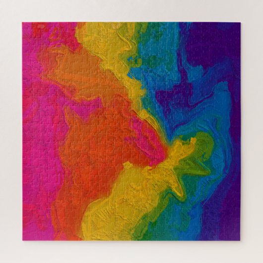 Rainbow Chalk Gradient Wirbel Puzzle (Vertikal)