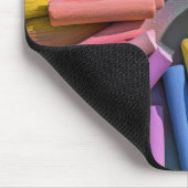 Rainbow Chalk Pieces Mousepad (Ecke)