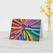 Rainbow Chalk Pieces Vielen Dank Karte (Gelbe Blume)