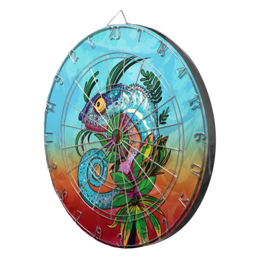 Rainbow Chameleon Dartscheibe (Vorderseite rechts)