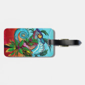 Rainbow Chameleon Gepäckanhänger (Rückseite horizontal)