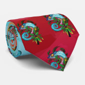 Rainbow Chameleon Krawatte (Gerollt)