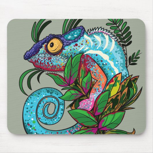 Rainbow Chameleon Mousepad (Vorne)