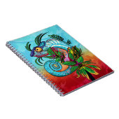 Rainbow Chameleon Notizblock (Rechte Seite)