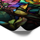 Rainbow Chameleon Poster (Ecke)
