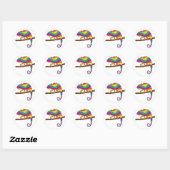 Rainbow Chameleon Stickers (Blatt)