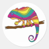 Rainbow Chameleon Stickers (Vorderseite)