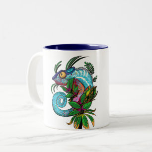 Rainbow Chameleon Zweifarbige Tasse
