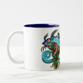 Rainbow Chameleon Zweifarbige Tasse (Links)