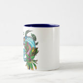 Rainbow Chameleon Zweifarbige Tasse (Mittel)