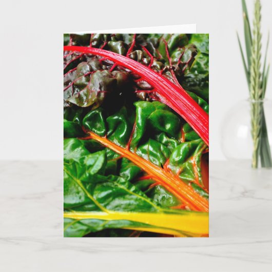 Rainbow Chard Karte (Vorderseite)