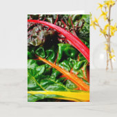 Rainbow Chard Karte (Gelbe Blume)