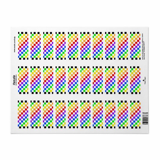Rainbow-Checkerboard (Vorne)