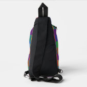 Rainbow Checkerboard Pride Buffalo Karo Kariert Crossbody Bag (Rückseite)